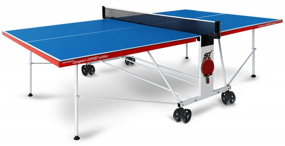 Теннисный стол Start Line Compact Expert Outdoor синий (с сеткой)