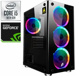 Компьютер PRO-2554863 Intel Core i5-10400F 2900МГц, Intel Z590, 64Гб DDR4, NVIDIA GeForce GTX 1660 Ti 6Гб, SSD 1Тб, HDD 1Тб, 600Вт, Midi-Tower