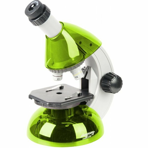 Детский микроскоп Микромед Атом 40x-640x Lime/Лайм
