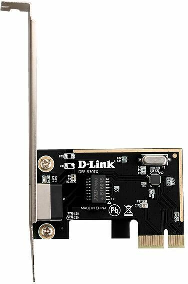 Сетевой адаптер Fast Ethernet D-Link DFE-530TX черный, (DFE-530TX/E1A)