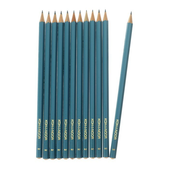 Koh-I-Noor Набор 12 штук карандаш чернографитный Koh-I-Noor 1702/2 HB, граненый (749508)