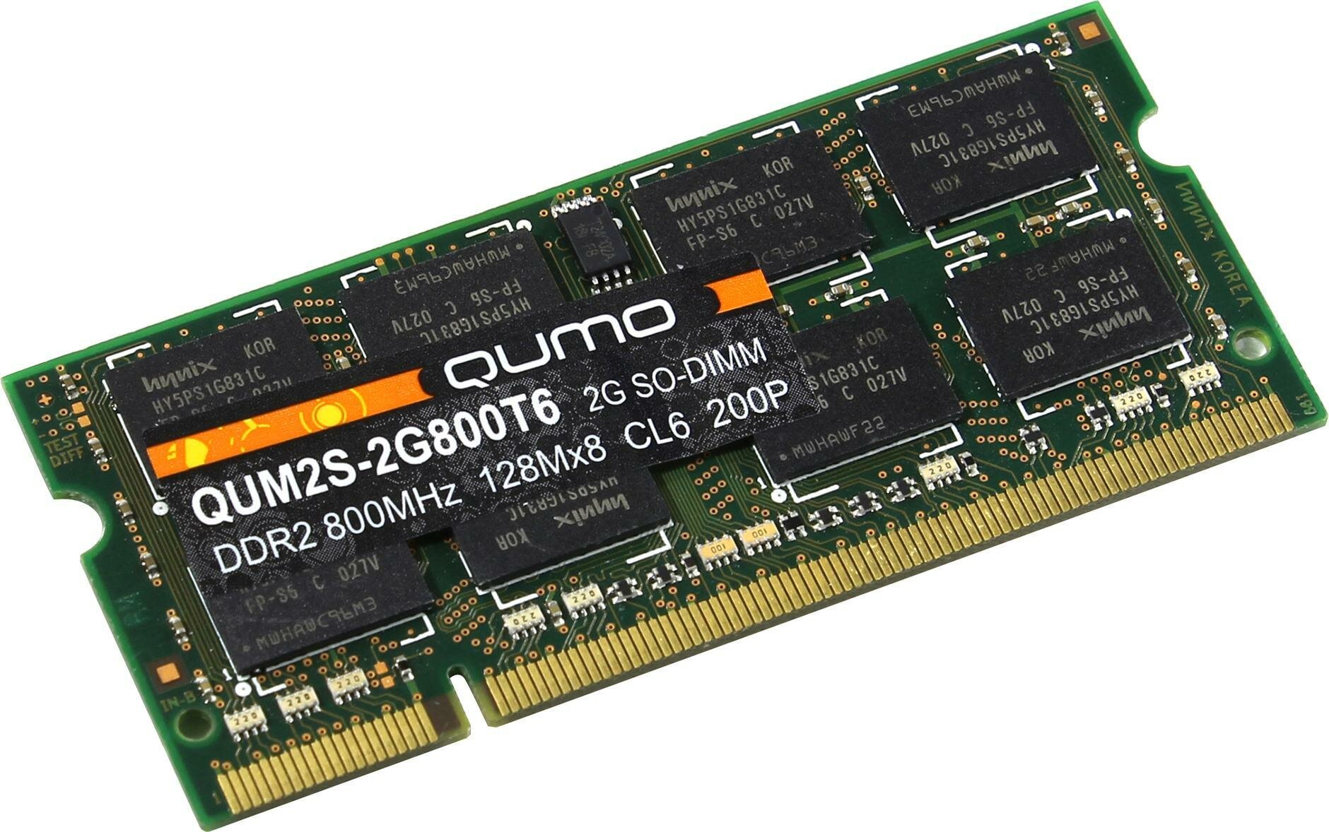     QUMO QUM2S-2G800T6 SO-DIMM 2Gb DDR2 800 MHz QUM2S-2G800T6