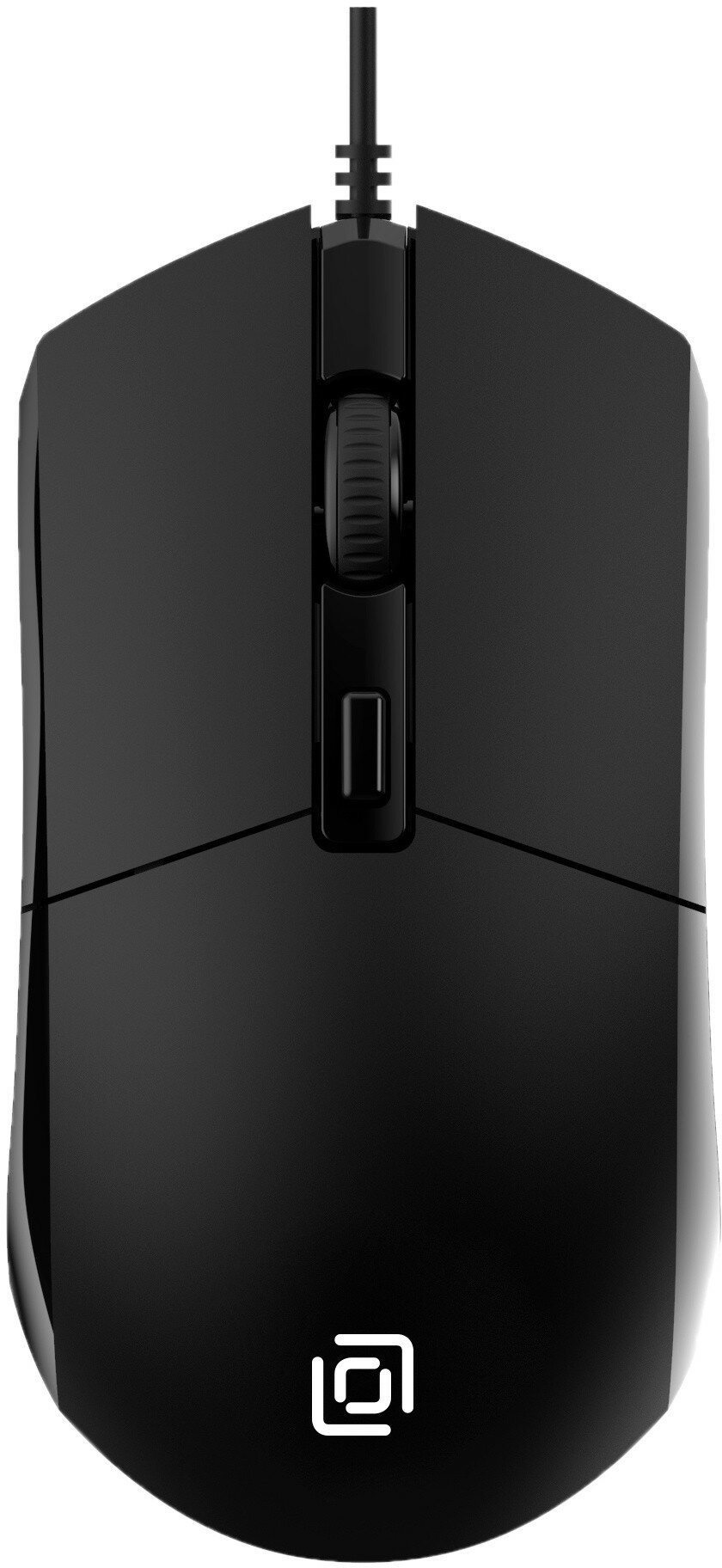 Мышь Oklick 207M Black оптическая, проводная, 2400 dpi, USB, цвет: чёрный