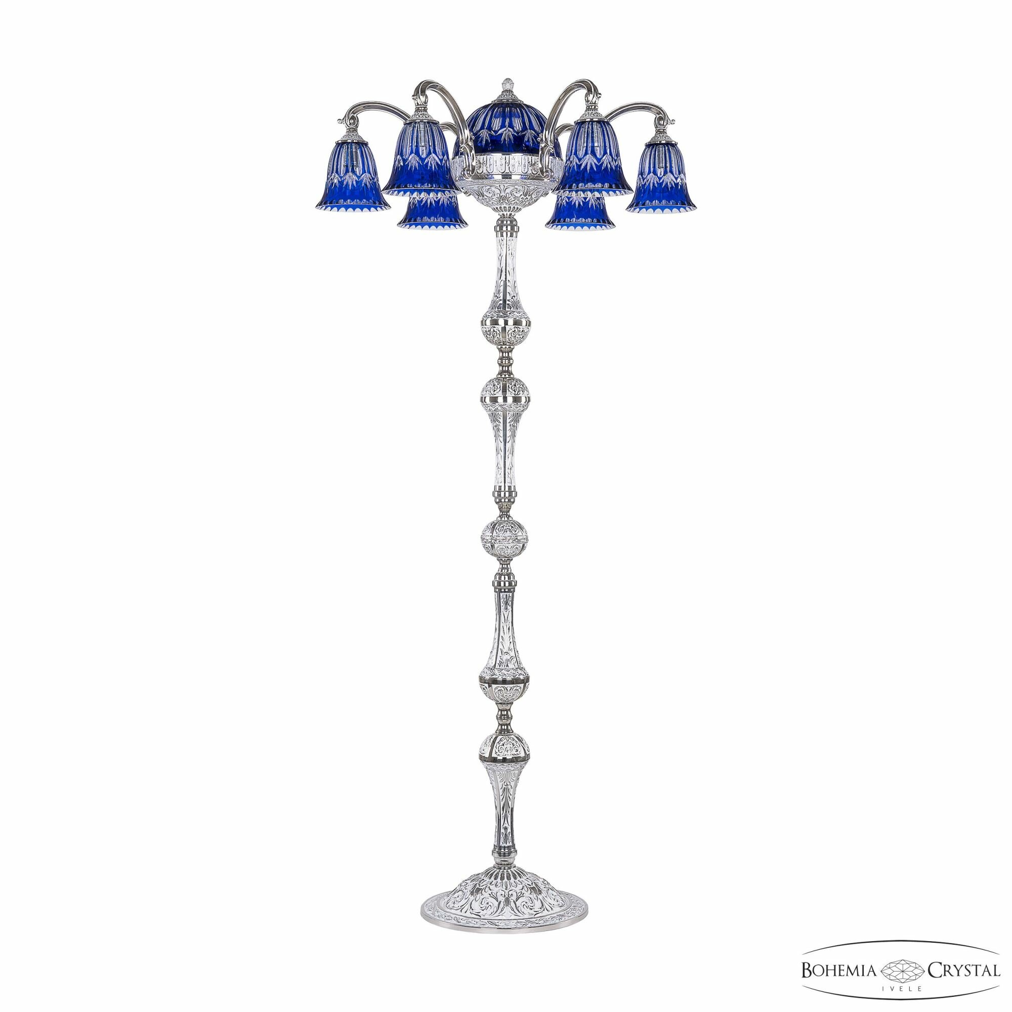 Торшер Bohemia IVELE Crystal 72009TP/6/175 NW P2 D Clear-Blue/H-1I