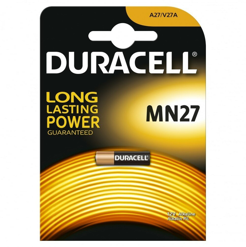 Duracell 5007388 Щелочная батарейка MN27 для сигнализаций MN27 A0000027 (50 шт.)