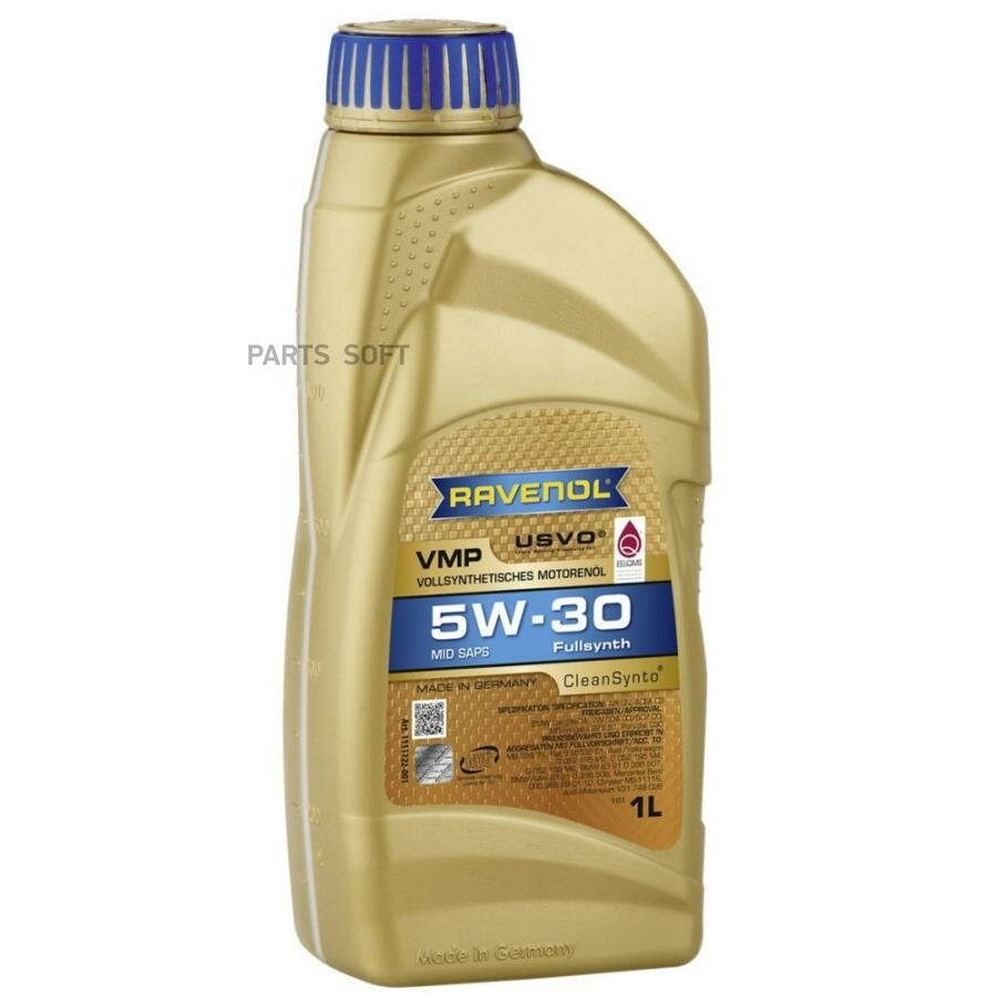 масло моторное ravenol vmp 5w-30 синтетическое 1 л 4014835723313