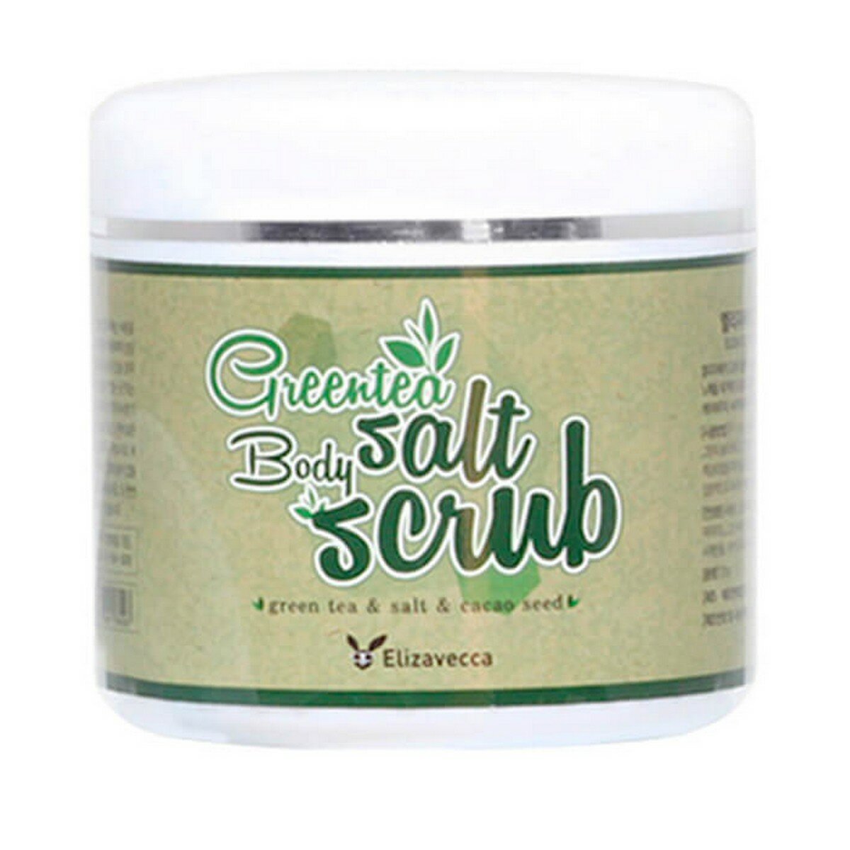 Скраб для тела с морской солью и экстрактом зелёного чая Greentea salt Body scrub 600 мл. Elizavecca