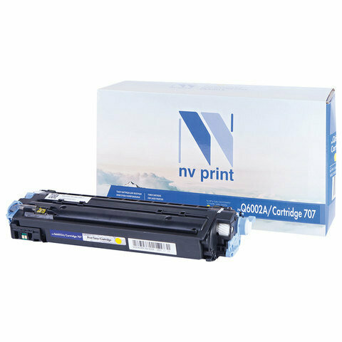 Картридж лазерный NV PRINT совместимый (Q6002A) ColorLaserJet CM1015/2600, желтый, ресурс 2000 страниц