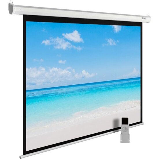 Экран с электроприводом Cactus 225x300см MotoExpert CS-PSME-300x225-WT 4:3 настенно-потолочный рулонный белый
