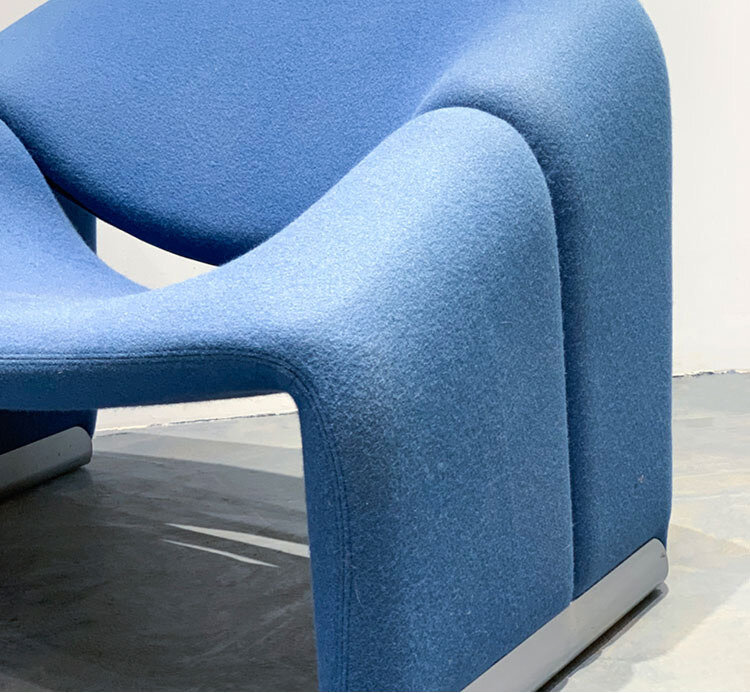 М-образное кресло из стекловолокна в стиле Groovy Lounge Chair by Piere Paulin (Зеленый ) - фотография № 5