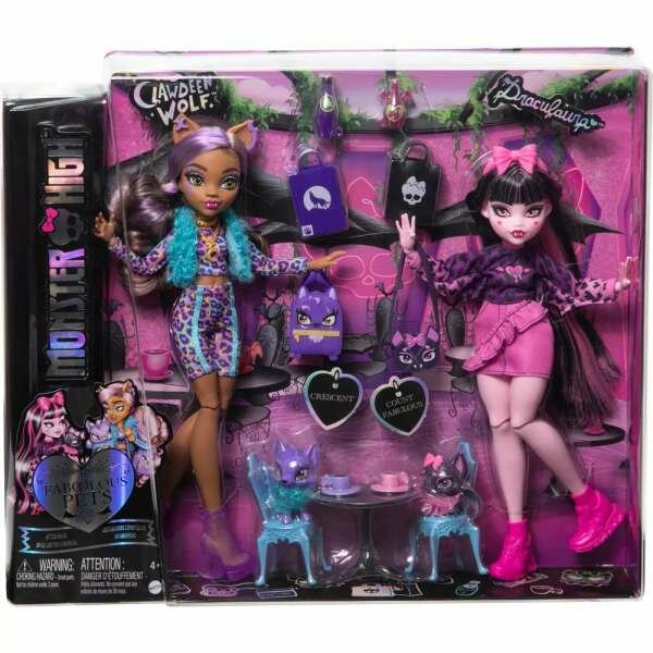 Кукла Монстр Хай Роскошные Дракулаура и Клодин Вульф Monster High Draculaura and Clawdeen Wolf HNP96