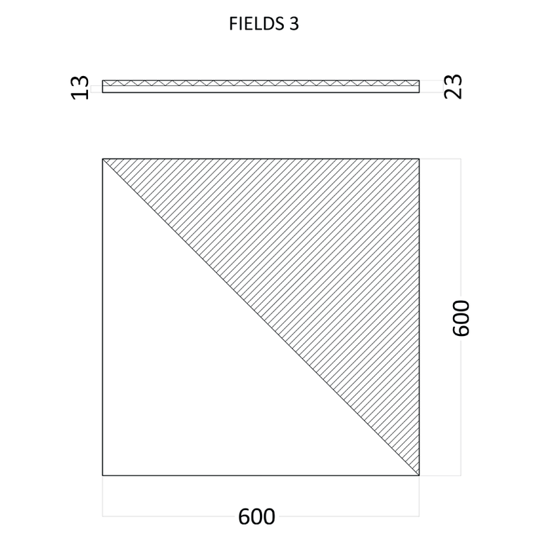 3D стеновая панель из гипса FIELDS-3 артикул D-0008-3 от Artpole - фотография № 2