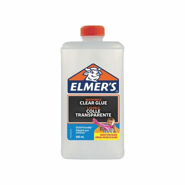 Клей для слаймов канцелярский ELMERS "Clear Glue", 946 мл (7-8 слаймов), 2077257