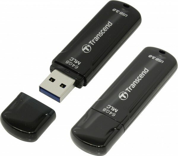 Флешка Transcend 64Gb Jetflash 750 TS64GJF750K USB3.0 черный TS64GJF750K