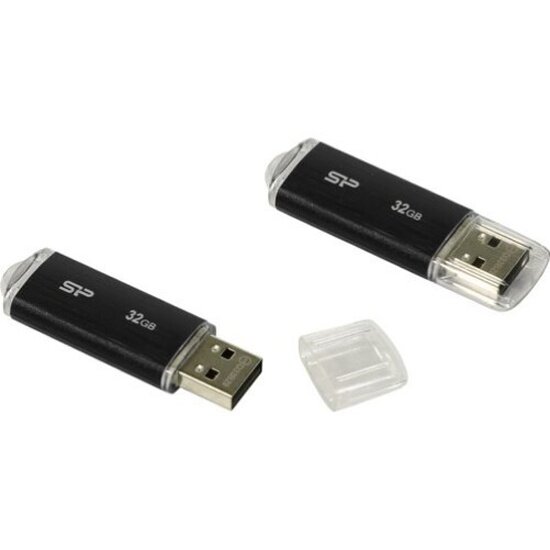 USB флешка SILICON POWER 32Gb Ultima U02 black USB 2.0