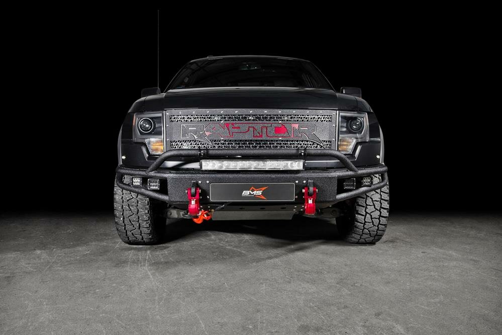 Бампер силовой передний BMS ALFA для Форд F-150 Раптор 2009-2014 — фото 3