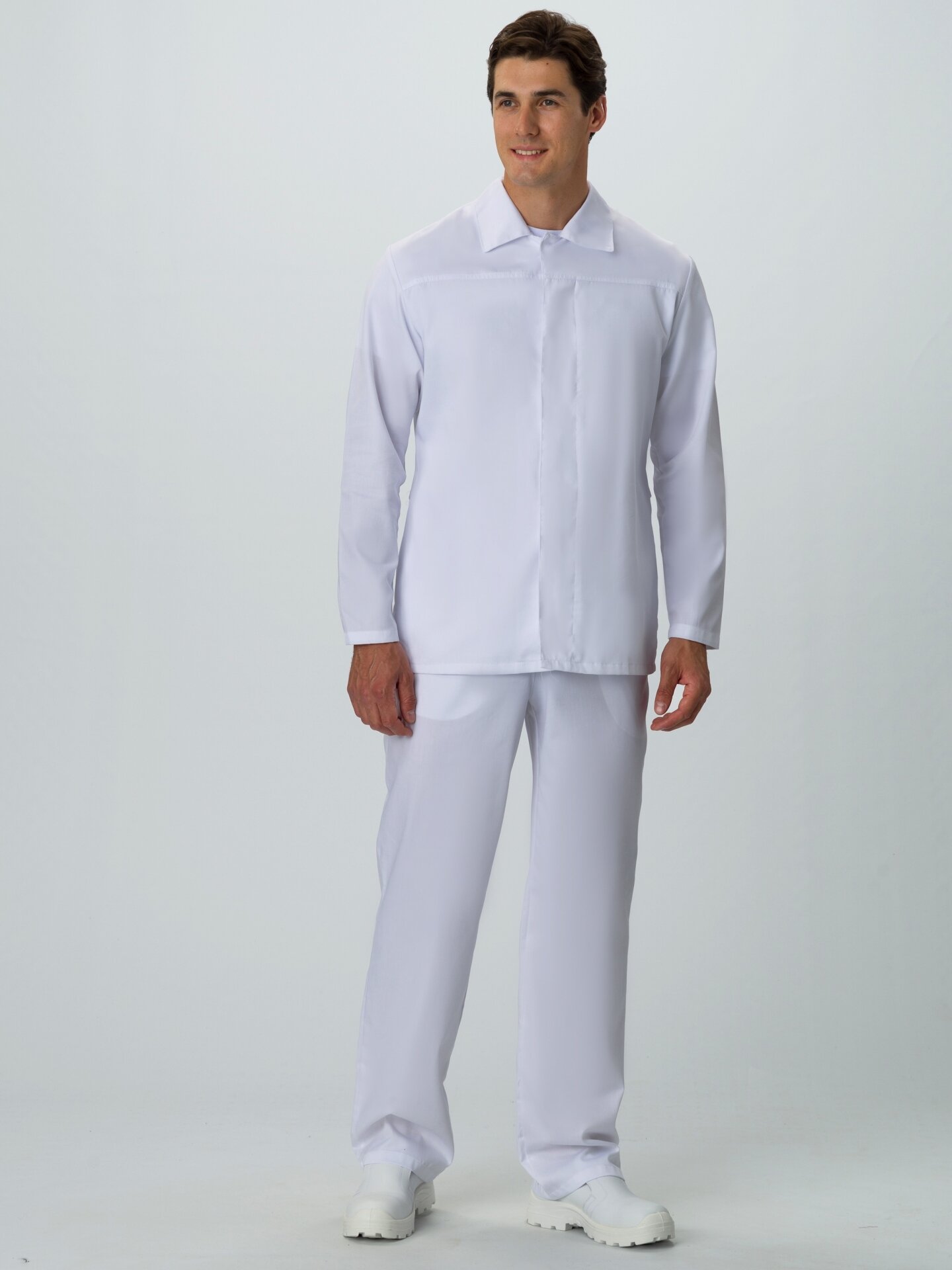 Куртка рабочая мужская хассп-премиум белый (48-50; 170-176)