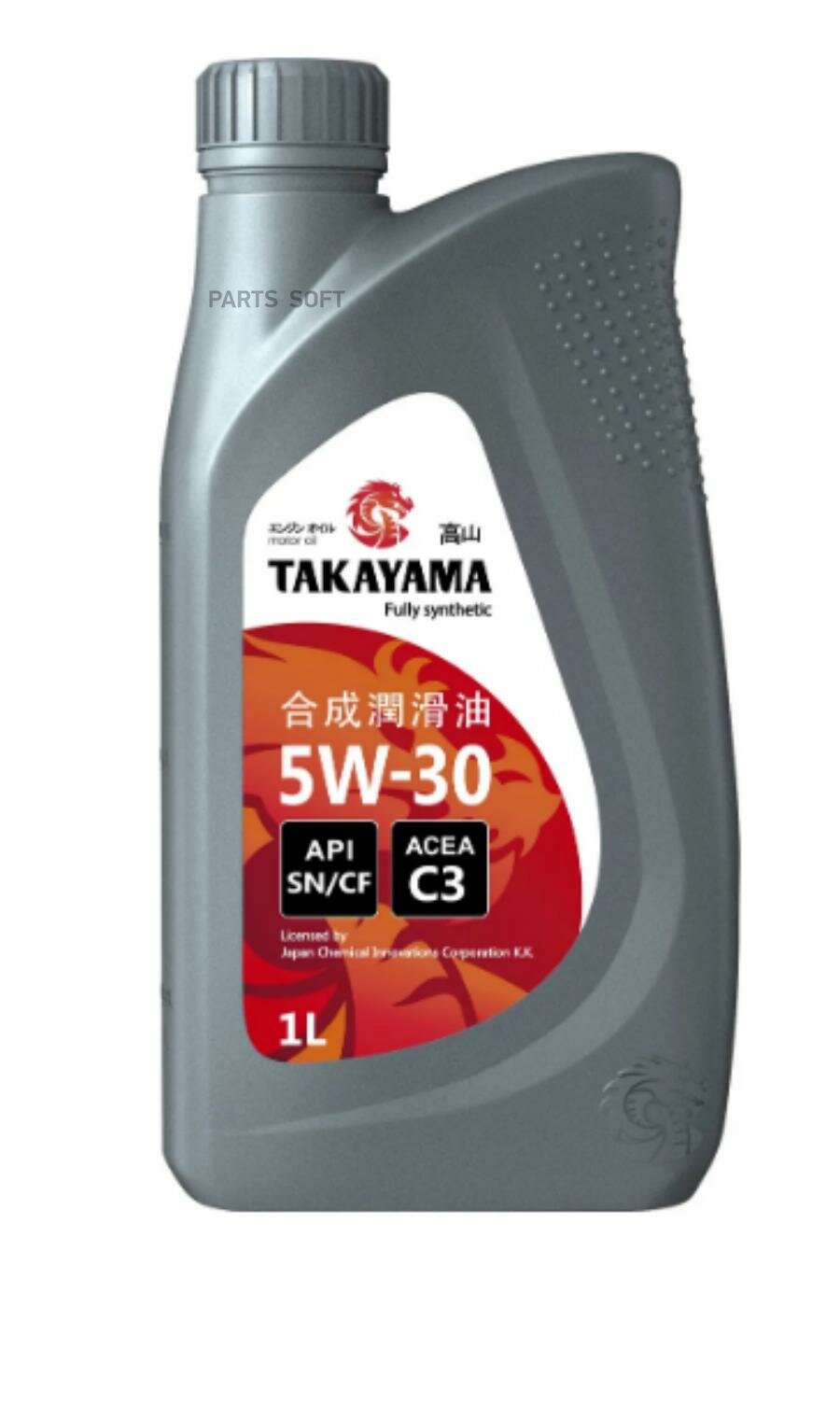 TAKAYAMA 605530 Масло TAKAYAMA 5W30 API SN/CF C3 1л син