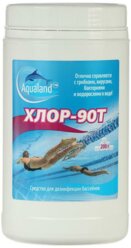 Aqualand Дезинфицирующее средство Aqualand Хлор-90Т, таблетки 200 г, 1 кг