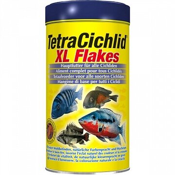 Корм Tetra Cichilid XL Flakes Основной корм д/всех видов цихлид (крупные хлопья) 500мл, 139гр. (2 штуки)
