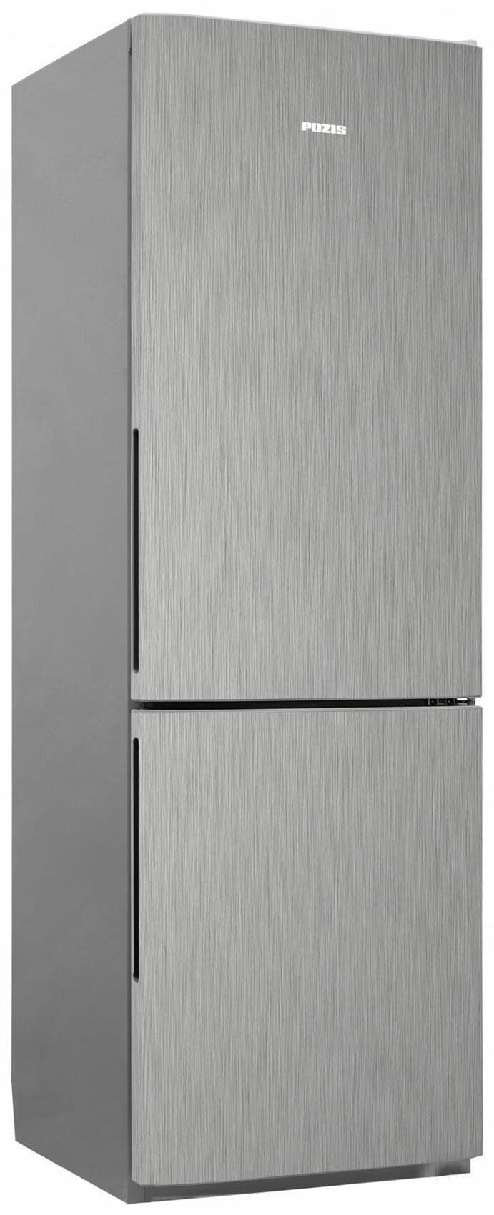 Двухкамерный холодильник Позис RK FNF-170 серебристый металлопласт ручки вертикальные