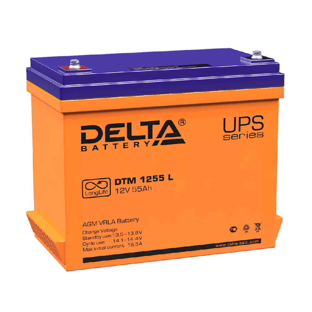 Аккумуляторная батарея DELTA BATTERY DTM 1255 L