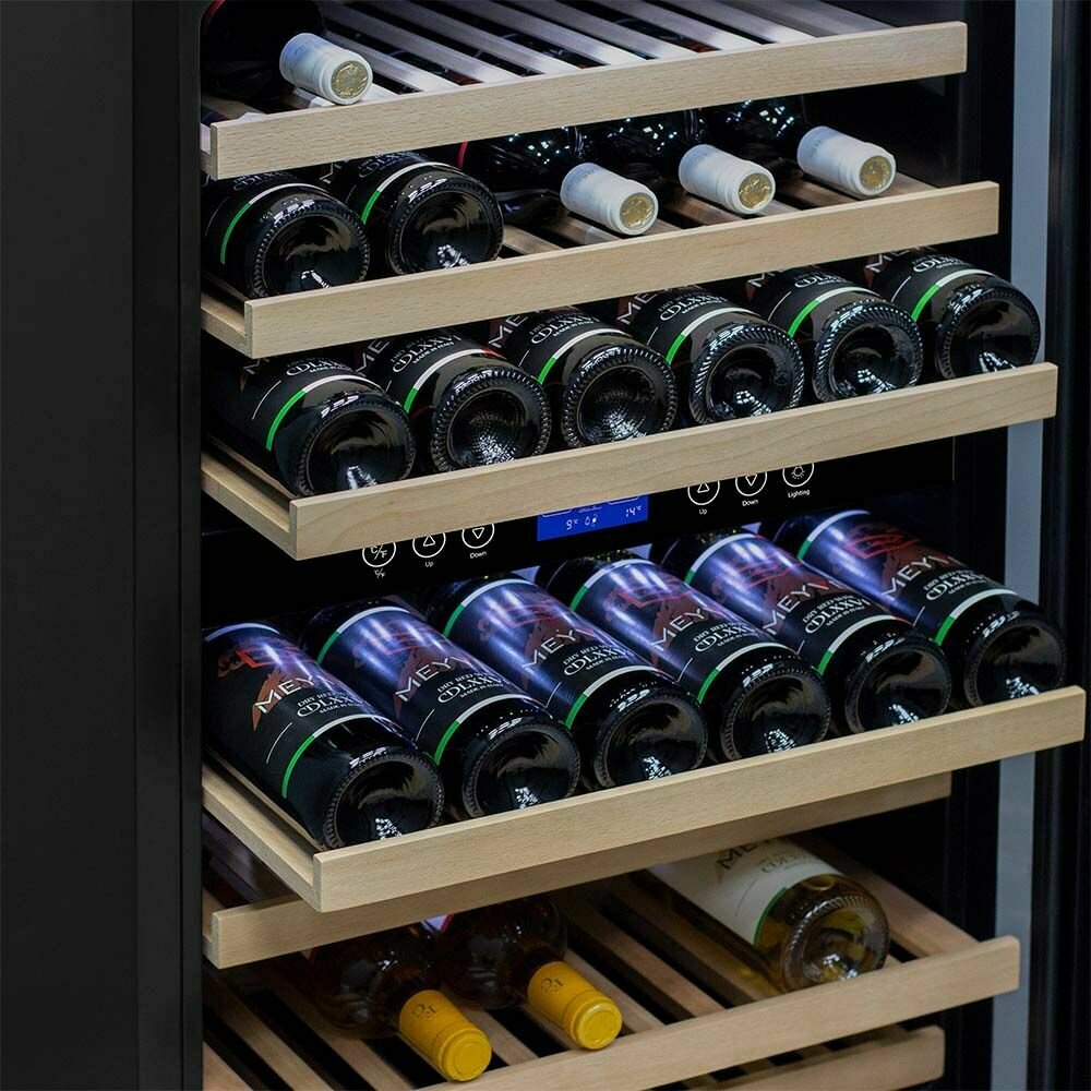 Встраиваемый винный шкаф MEYVEL MV42-KSB2, серебристый - фотография № 7