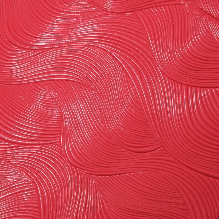 Самоклеящаяся ПВХ панель "Волны красные" 70*70см - фотография № 2