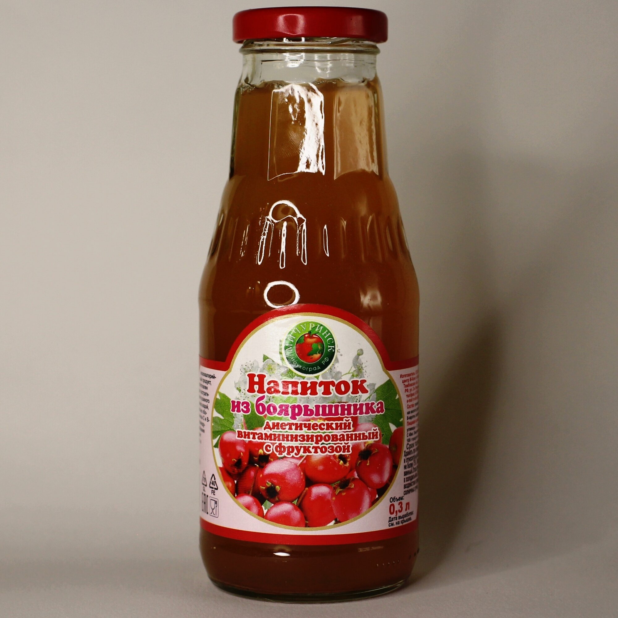 Напиток из боярышника диетический витаминизированный с фруктозой, 300 мл - фотография № 2