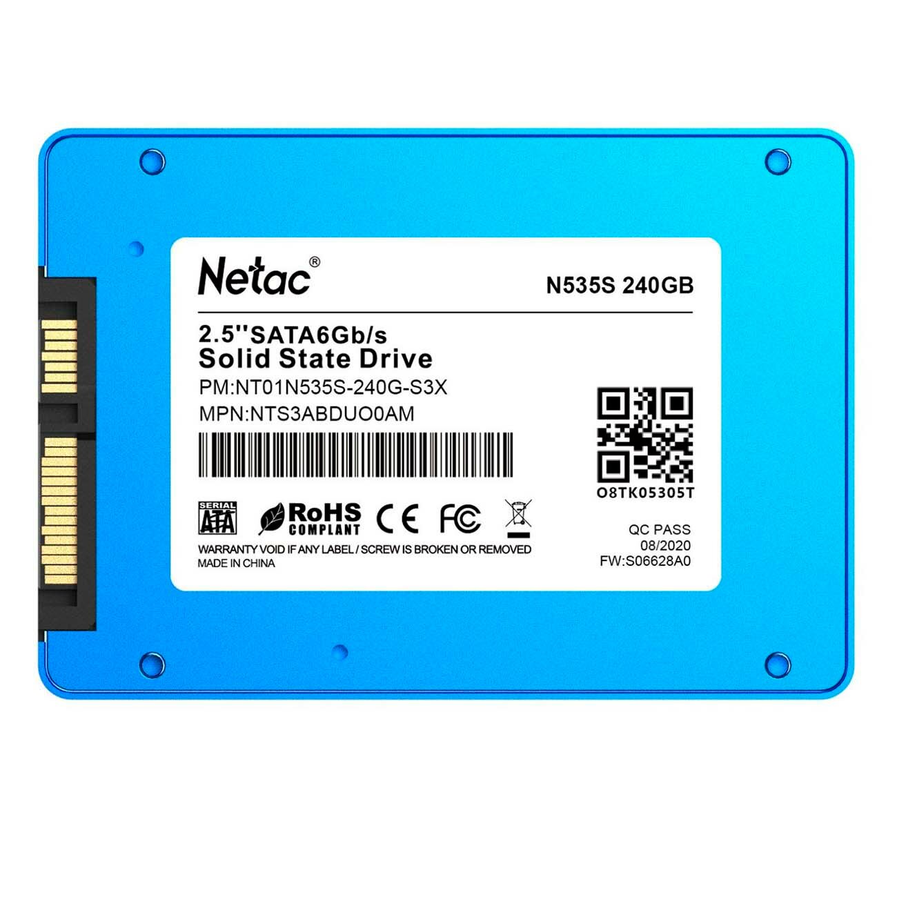 Внутренний SSD накопитель Netac 240GB N535S (NT01N535S-240G-S3X)