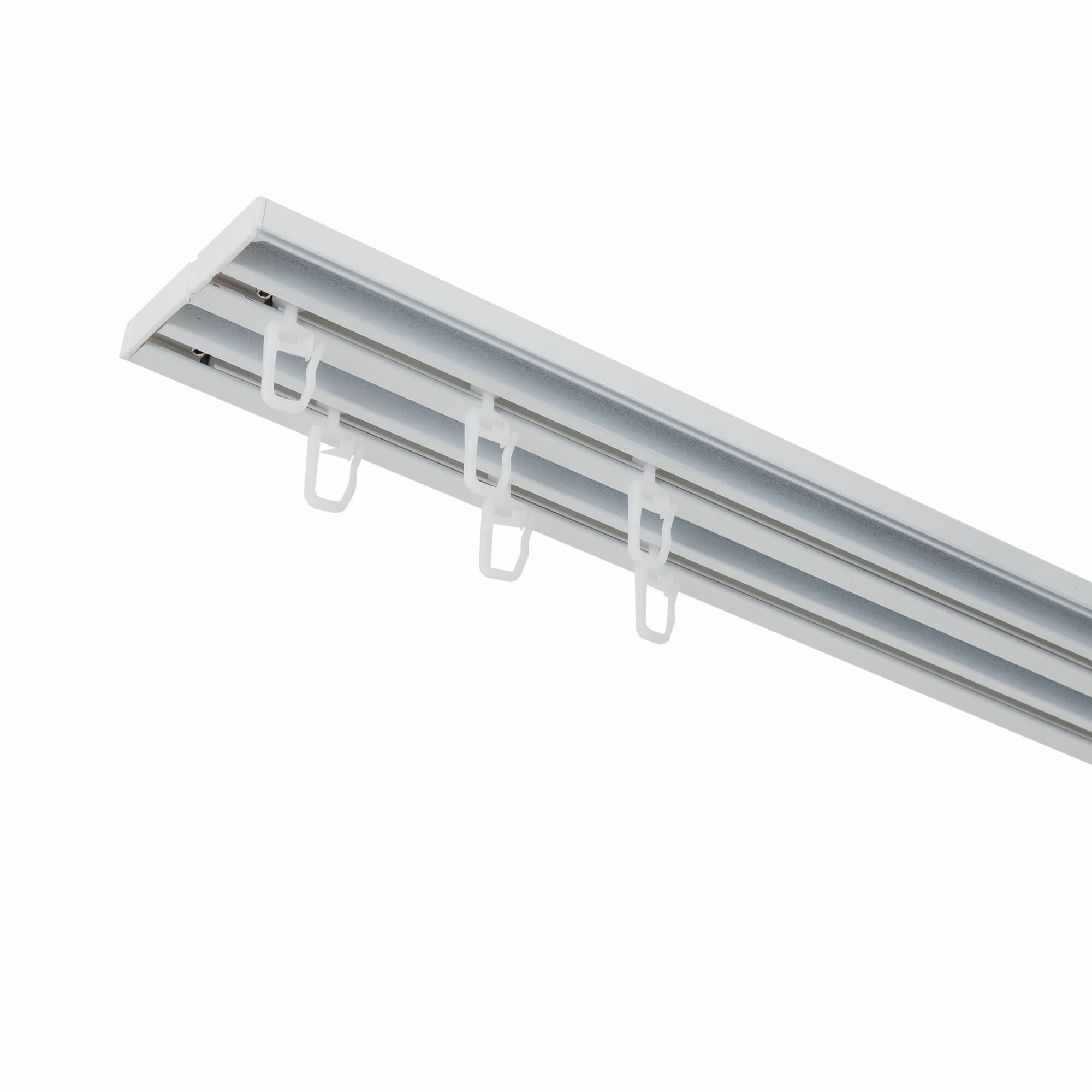 фото Карниз двухрядный Orbis, 160 см, алюминий