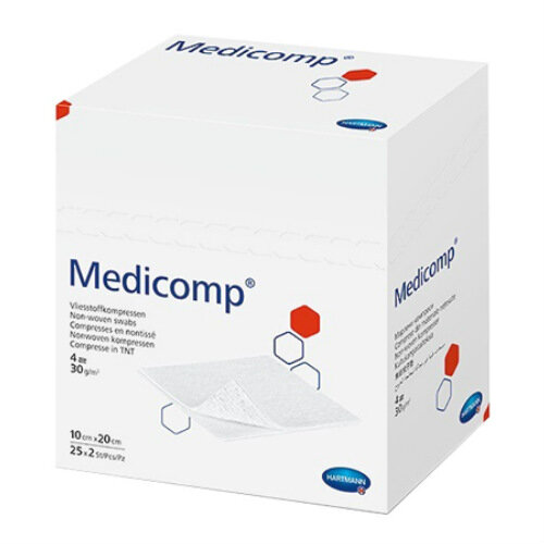 Салфетки Medicomp/Медикомп стерильные нетканные 10х20 см, 50 шт