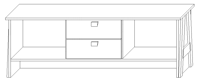 Набор мебели для гостинной тв тумба+шкаф витрина Л, П. «Скандинавия» - фотография № 6