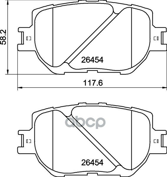 Дисковые тормозные колодки передние NISSHINBO NP-1021 (4 шт.)