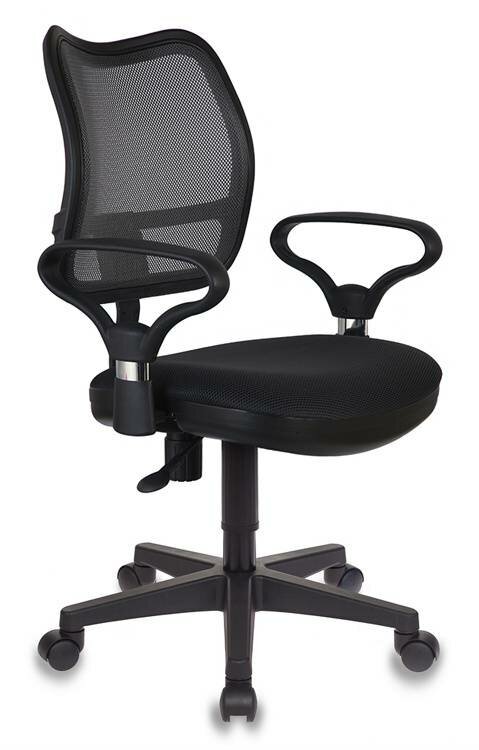 Кресло Бюрократ Ch-799AXSN, обивка: сетка/ткань, цвет: черный/черный TW-11