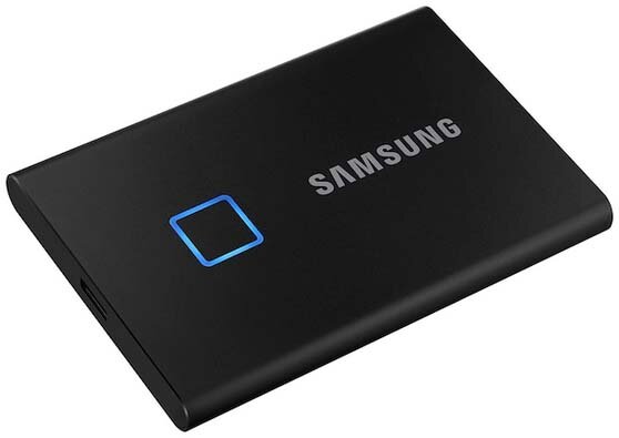 Внешний накопитель SSD 1 Тб Samsung T7 Touch (MU-PC1T0K/WW) USB Type-C, черный