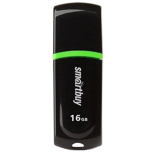 USB 2.0 Flash Drive 16GB SmartBuy Paean, черный