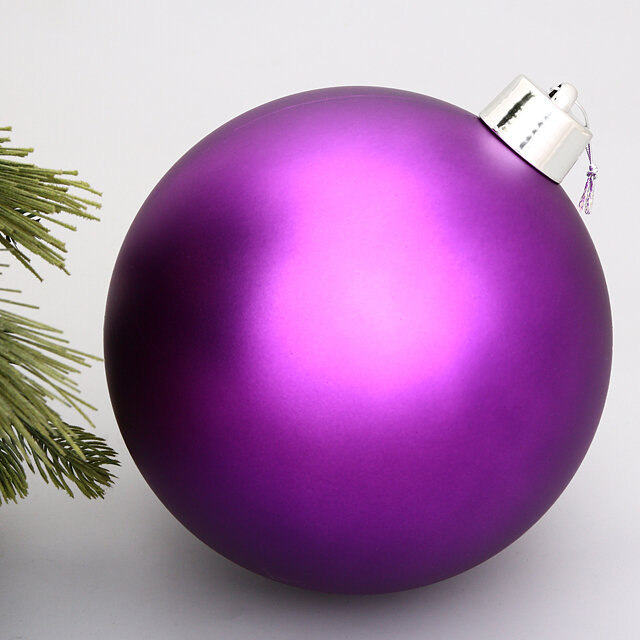 Winter Deco Пластиковый шар Sonder 25 см фиолетовый матовый 1135144