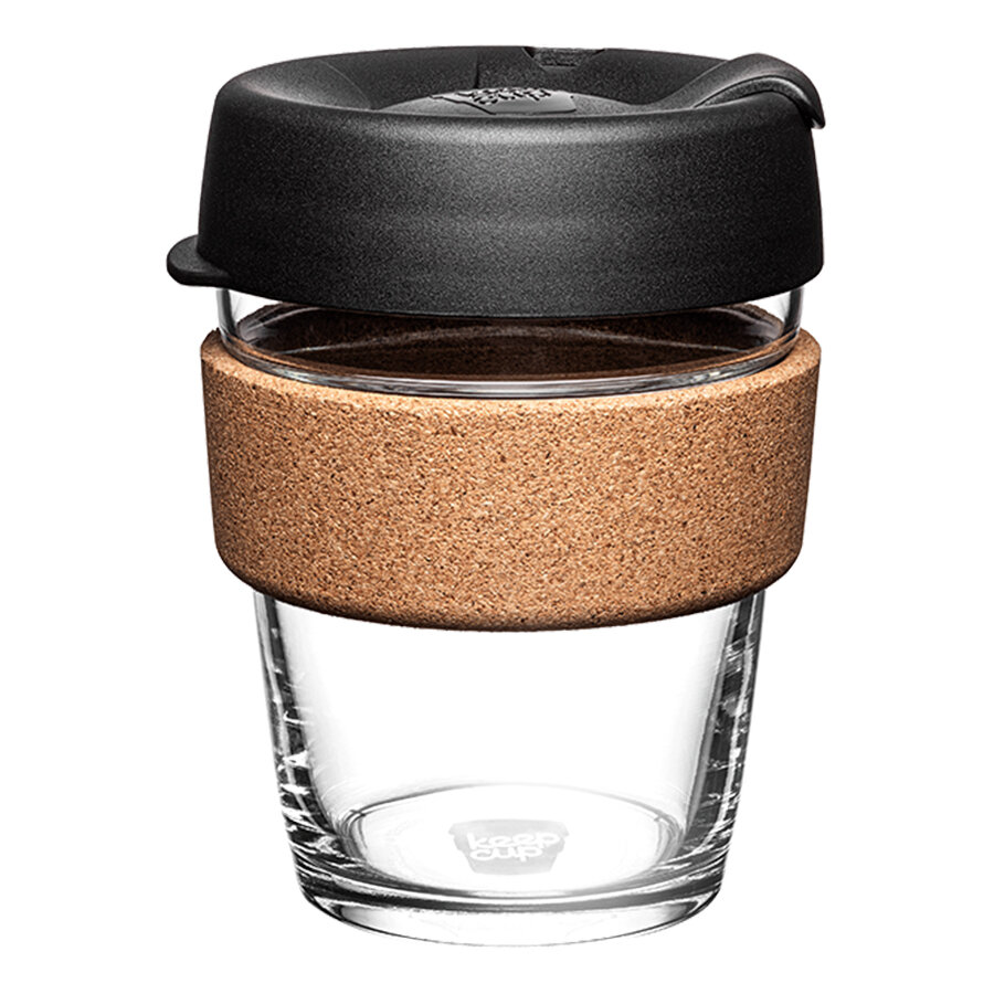 Кружка keepcup brew cork m 340 мл black - фотография № 1