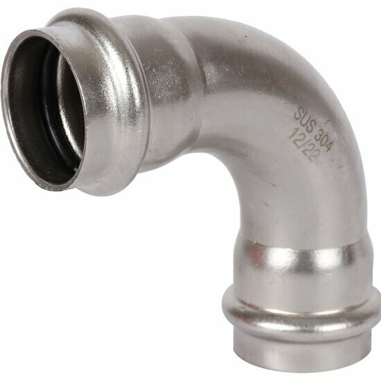 фото Угольник Rommer 90° ВПр-ВПр, 28, из нержавеющей стали прессовой