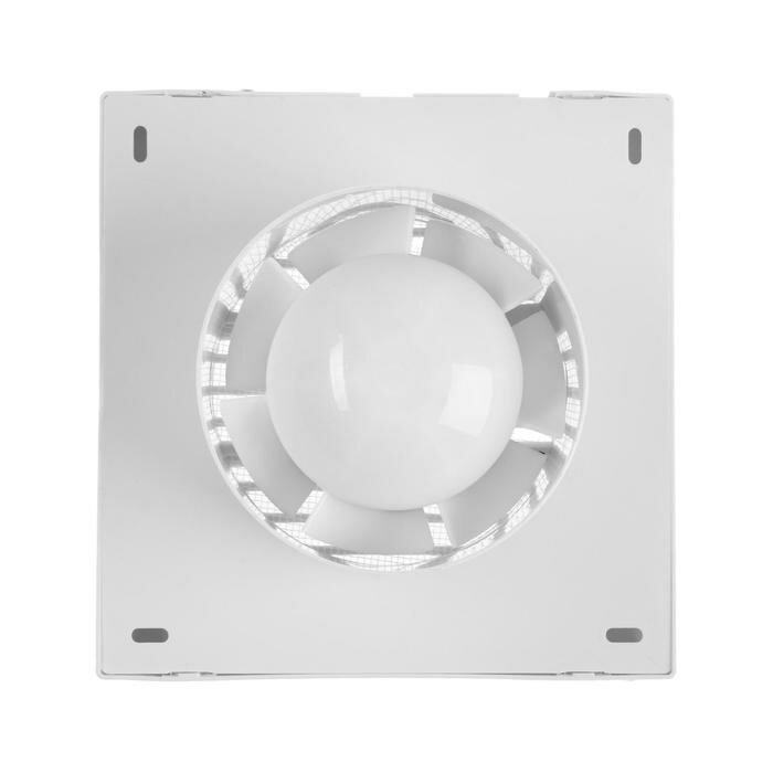 Вентилятор вытяжной ZEIN LOF-01, d=100 мм, 220 В, 15 Вт, москитная сетка, белый - фотография № 3