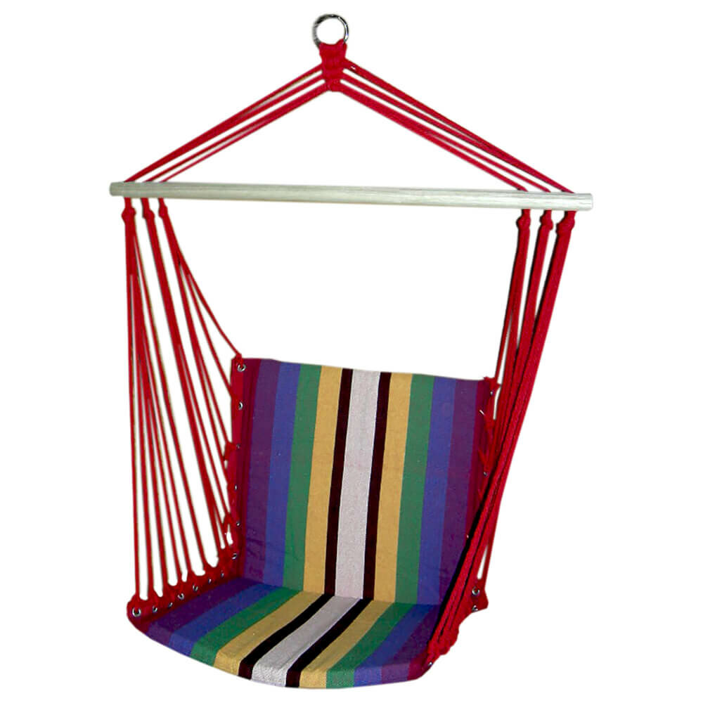Гамак-кресло цветной хлопок разноцветная полоска wr-f06 c