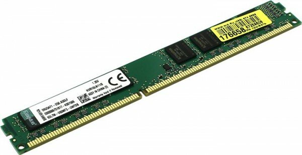 Оперативная память DDR3L 8Gb 1600MHz Kingston KVR16LN11/8 RTL PC3-12800 CL11 DIMM 240-pin 1.35В KVR16LN11/8