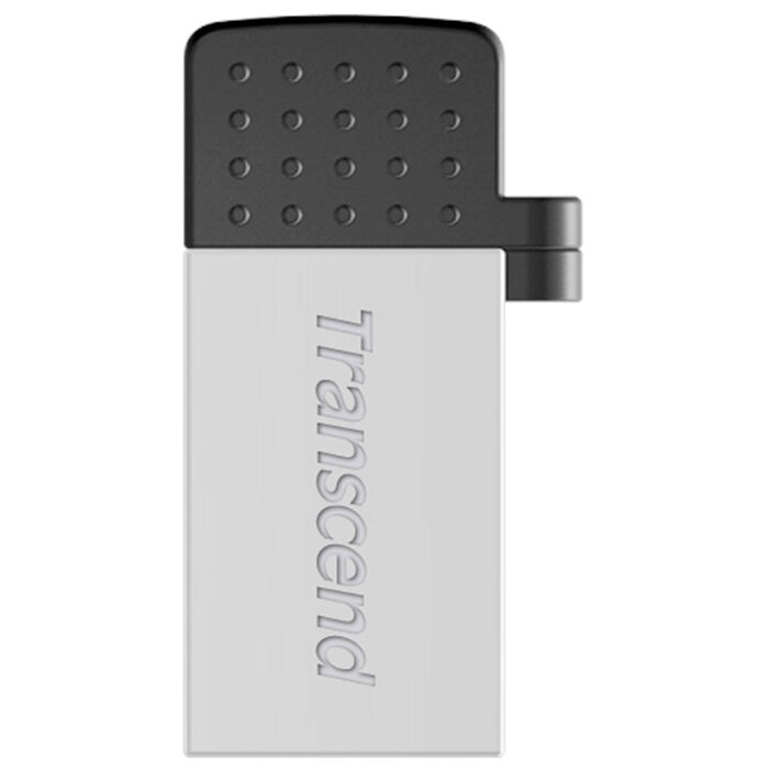 Флеш-диск 16Гб Transcend Jetflash 380S ( TS16GJF380S ) USB 2.0/microUSB OTG Серебристый