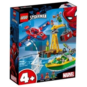 Lego Конструктор LEGO Marvel Super Heroes 76134 Человек-паук: похищение бриллиантов Доктором Осьминогом