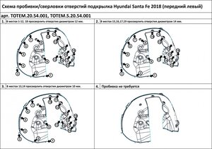 Фото Подкрылок HYUNDAI Santa Fe, 2018-> (передний левый)