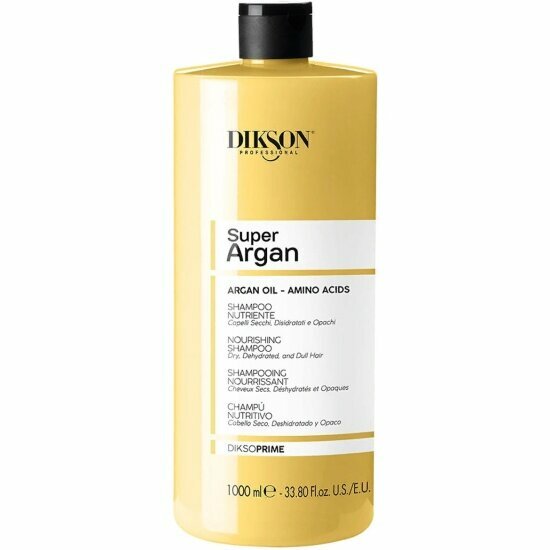 Питательный шампунь с маслами арганы и макадамии для сухих волос Shampoo Nourishing, 1000 мл Dikson - фото №1