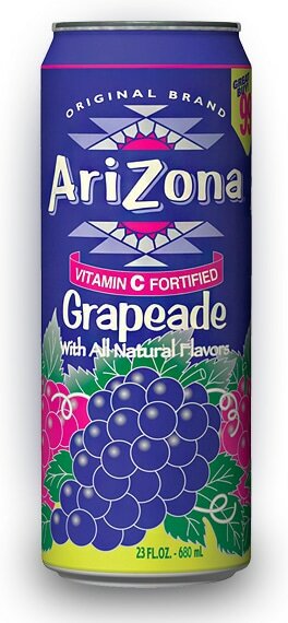 Напиток Arizona Grapeade 0,68л Упаковка 6 шт