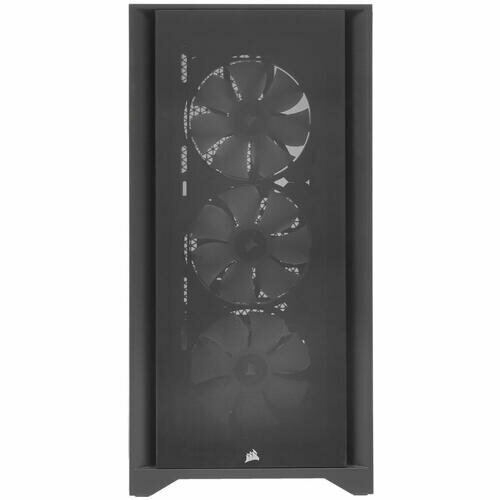 Корпус ATX CORSAIR iCUE 4000X RGB, Midi-Tower, без БП, черный [cc-9011204-ww] - фото №4