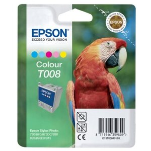 Epson Картридж Epson C13T00840110 T008 Colour цветной